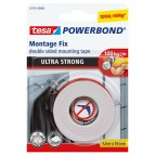 Nastro biadesivo Tesa  Powerbond Ultra Strong - 19 mm x 1,5 mt - bianco - Tesa