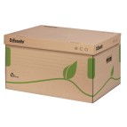 Scatola container EcoBox -  34,5x43,9x24,2cm - apertura superiore - avana - Esselte