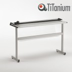 Taglierina a lama rotante TN150 - con stand - 950x440x1700 mm - 1500 mm (A0+) - capacità taglio 8 fg - grigio - Titanium