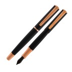 Penna Stilografica Impressa - punta M - nero/rosegold - Monteverde