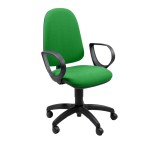 Sedia operativa Jusb - con ruote e braccioli - verde - Unisit