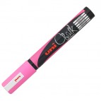 Marcatore a gesso liquido Uni Chalk Marker - punta tonda da 1,80-2,50mm - rosa fluo - Uni Mitsubishi