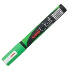 Marcatore a gesso liquido Uni Chalk Marker - punta tonda da 1,80-2,50mm - verde fluo - Uni Mitsubishi