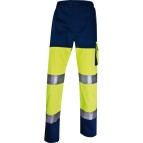 Pantalone alta visibilitA' PHPA2 - sargia/poliestere/cotone - taglia L - giallo fluo - Deltaplus