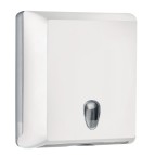 Dispenser asciugamani piegati Soft Touch - 29x10,5x30,5 cm - bianco - Mar Plast