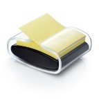 Dispenser Pro nero + 1 Post it  Super Sticky Z Notes - PRO-B-1SSCY-R330 - 76 x 76 mm - giallo Canary - Post it