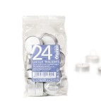 Candele Tealights - bianco - Lumen - sacchetto da 24 pezzi