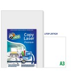 Etichette adesive LP3P - permanenti - per stampanti laser - 297 x 420mm - 1 et/fg - 250 fogli A3 - poliestere - bianco - Tico