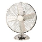 Ventilatore Cromo da tavolo - pala diametro 30 cm - 38 W - metallo cromato - CFG