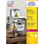 Etichette adesive L4775 - permanenti - per stampanti laser - 210 x 297 mm - 1 et/fg - 100 fogli A4 - poliestere - bianco - Avery