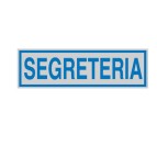 Targhetta adesiva - SEGRETERIA - 165x50 mm - Cartelli Segnalatori