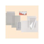 Buste forate Atla T - pesante - liscio - 30x22 cm (album) - trasparente - Sei Rota - conf. 25 pezzi