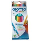 Pastelli colorati Stilnovo Acquarell - diametro mina 3,3 mm - Giotto - astuccio 12 pezzi