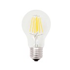 Lampada - Led - goccia - A60 - a filamento - 8W - E27 - 3000K - luce calda - MKC