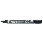 Marcatore Permanente Markers 100 - punta tonda 4,50mm - nero - Pilot