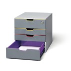 Cassettiera Varicolor  Safe - 28x29,2x35,6 cm - 4 cassetti - Durable