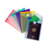 Buste con velcro - PP - formato verticale - 11,4 x 15,8 cm - colori assortiti - Tarifold - set 6 pezzi