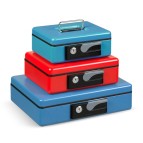 Cassetta portavalori Deluxe - 19,7x15,4x8 cm - rosso - Iternet