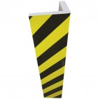 Paracolpi angolare - gomma NBR - larghezza 30 cm - altezza 73 cm - giallo/nero