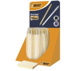 Penna Cristal Shine - fusto oro/argento - Bic - expo 40 pezzi