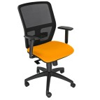 Seduta operativa ergonomica Kemper KMA - con braccioli regolabili - arancio - Unisit