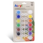 Colori Acryl - 4,5 ml - colori assortiti - Primo - blister 14 pezzi