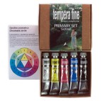 Tempera fine Primary Set - 20 ml - colori primari (nero, bianco inclusi) - Maimeri - set 5 pezzi