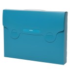 Valigetta porta documenti Matrix - dorso 5 cm - 38x29 cm - blu ottanio - Favorit