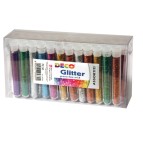 Glitter grana fine - 12ml - colori assortiti - DECO - blister 50 flaconi