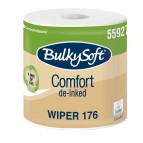 Bobina asciugatutto Comfort - 2 veli - 24 cm x 176 mt - 18 gr - diametro 25 cm - microgoffrata - bianco - BulkySoft