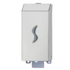 Dispenser per sapone liquido - 9,5x10,5x22,5 cm - capacitA' 0,5 L - acciaio inox - Medial International