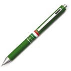 Penna a sfera a scatto multifunzione - fusto verde gommato Italia - Osama