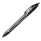 Penna a sfera a scatto Gelocity Quick Dry -  punta 0,7mm - nero - Bic - conf. 12 pezzi