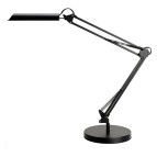 Lampada da tavolo Swingo - 44 x 34,5 x 13,5 cm - led - 11 W - nero - con base e morsetto - Unilux