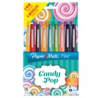 Pennarello Flair Nylon punta feltro - punta 1,10mm - colori assortiti Candy Pop - Papermate - conf.16 pezzi
