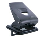Perforatore 835 - metallo - massimo 40 fogli - 2 fori - passo 8 cm - nero - Rapesco