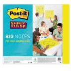 Blocco di fogli Super Sticky Big Notes - 279 x 279mm - giallo neon - 30 fogli - Post-it