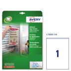 Tasche adesive L7083 - permanenti - 21 x 29,7 cm - trasparente - Avery - conf. 10 pezzi