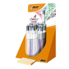 Penna 4 colori Shine - colori assortiti - Bic - expo 20 pezzi