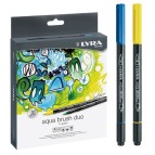 Pennarelli Aqua Brush Duo - punte 2/4 mm - colori assortiti - astuccio 36 pezzi