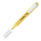 Evidenziatore Swing Cool pastel - punta a scalpello - tratto da 1,0- 4,0mm - colore giallo banana - Stabilo