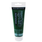 Colore acrilico fine Graduate - 120 ml - verde Hooker - Daler Rowney