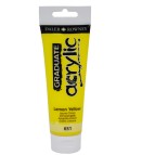 Colore acrilico fine Graduate - 120 ml - giallo limone - Daler Rowney