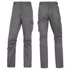 Pantalone da lavoro Panostrpa - sargia/poliestere/cotone/elastan - taglia XL - grigio/nero - Deltaplus