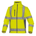 Giacca Softshell Moonlight 2 alta visibilitA' - poliestere - taglia L - giallo fluo - Deltaplus