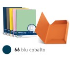 Cartelline 3 lembi Luce - 200 gr - 24,5 x 34,5 cm - blu cobalto - Favini - conf. 25 pezzi