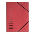 Cartella con elastico-  in cartoncino - A4 - rosso - Pagna