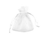 Sacchetti bomboniera Milly - 8,5 x 10 cm - organza - bianco - PNP - conf. 20 pezzi