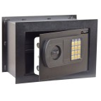 Cassaforte da muro -  serratura elettronica - 33x20x23 cm - 9 kg - nero - Iternet