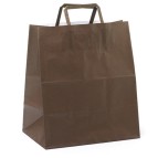 Shopper Flat Large - carta kraft - 28 x 17 x 32 cm - avana - Mainetti Bags - scatola 250 pezzi
